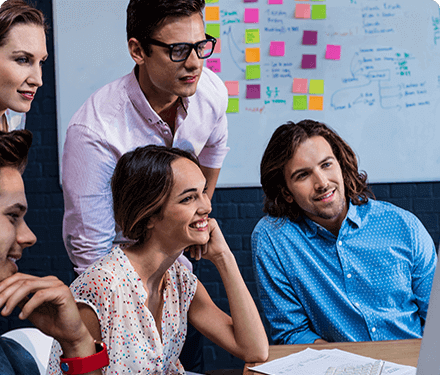 Laptolab engineers planning a client solution